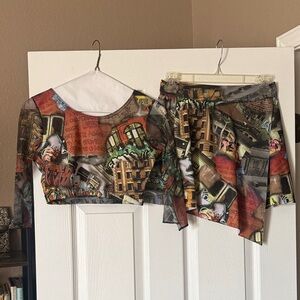 Cool 2 piece dance costume